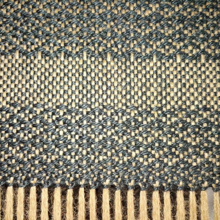 Echarpe 100% Alpaga noire.