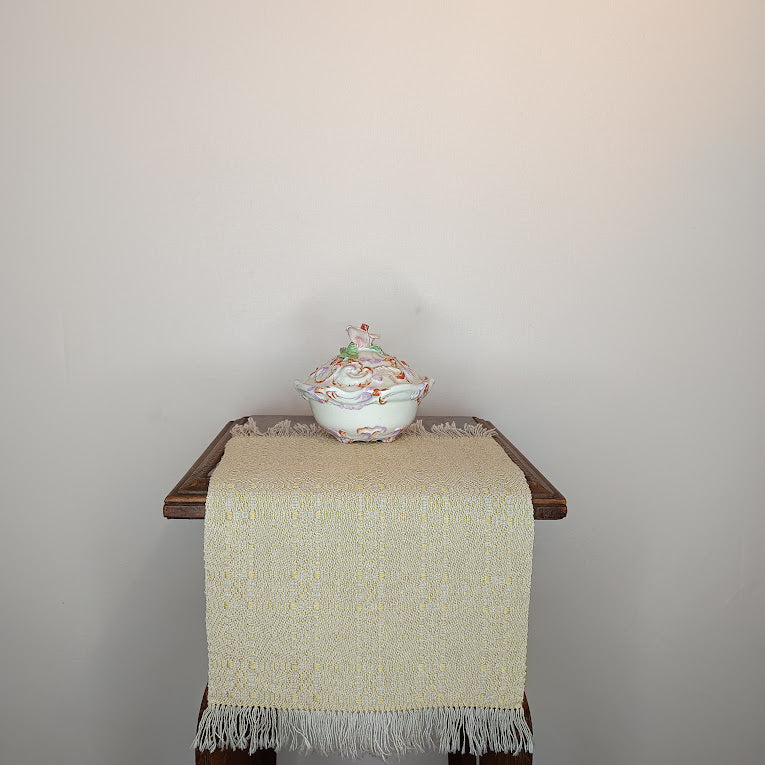 Napperon paille coton/lin et soie.