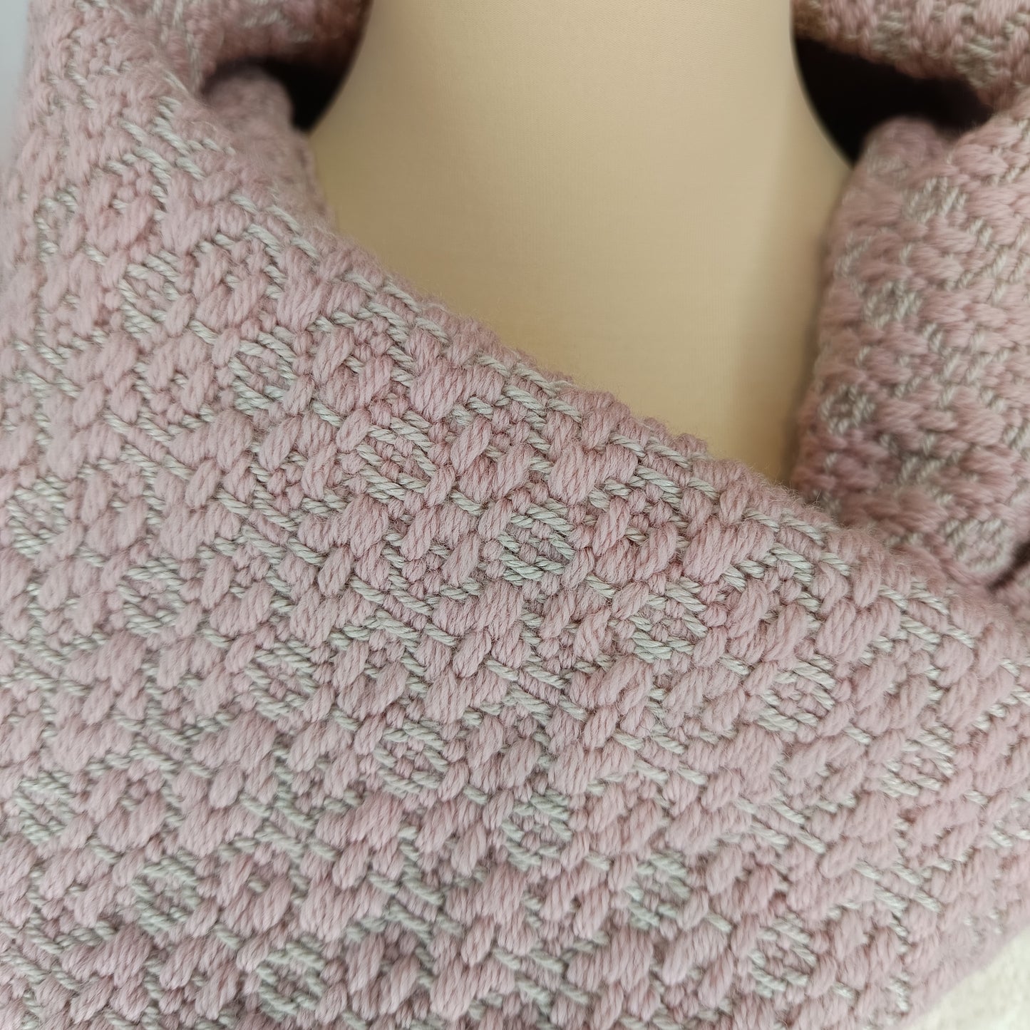 Echarpe Mérinos et Soie.