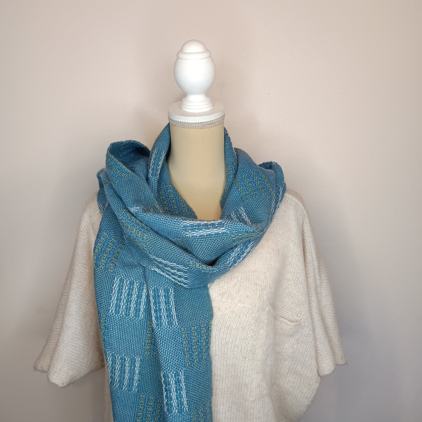 Echarpe Laine Mérinos - tissage artisanal