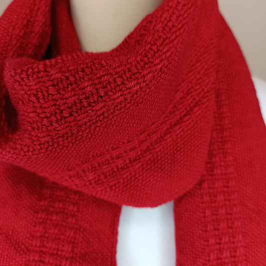 Echarpe unie Laine Mérinos et Soie.