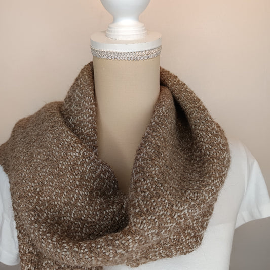 Echarpe Mérinos Soie et Alpaga.