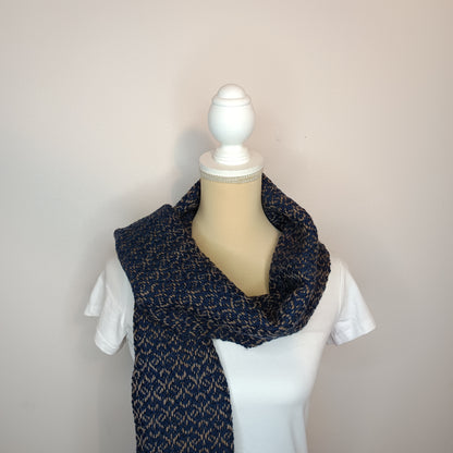 Echarpe en Alpaga et Mérinos - tissage artisanal