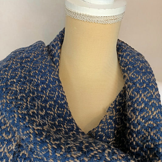 Echarpe en Alpaga et Mérinos - tissage artisanal