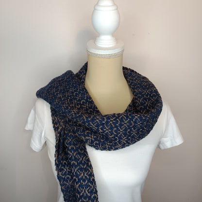 Echarpe en Alpaga et Mérinos - tissage artisanal