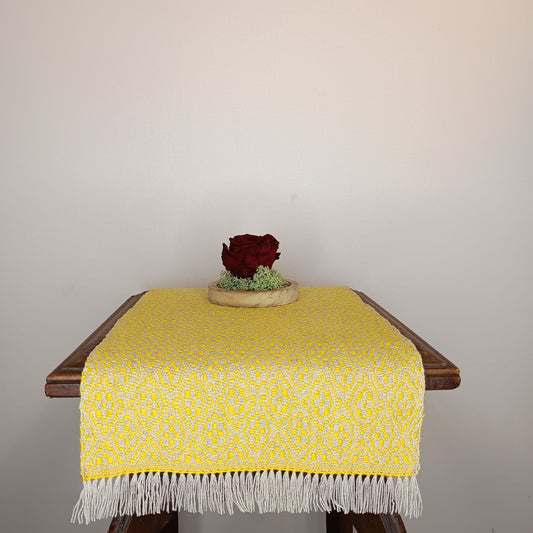 Napperon coton lin jaune