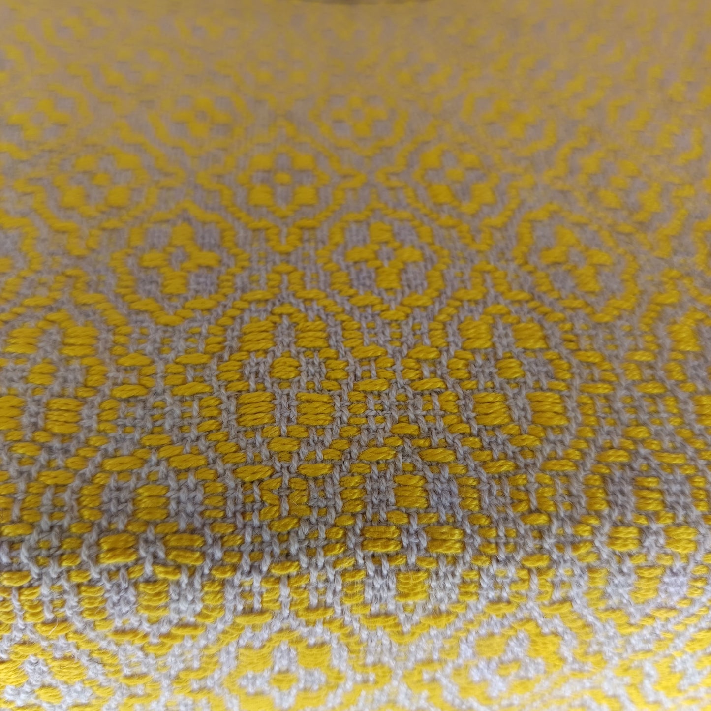 Napperon coton lin jaune