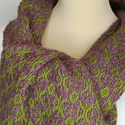 Echarpe Mérinos, Soie et Baby-Alpaga - Tissage artisanal